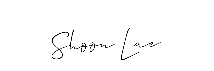 How to make Shoon Lae name signature. Use Allison_Script style for creating short signs online. This is the latest handwritten sign. Shoon Lae signature style 2 images and pictures png