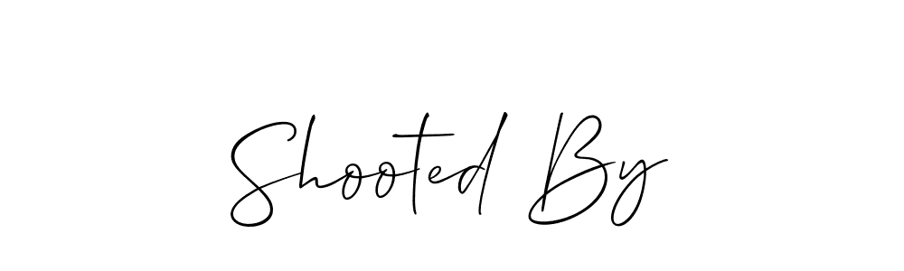 Design your own signature with our free online signature maker. With this signature software, you can create a handwritten (Allison_Script) signature for name Shooted By. Shooted By signature style 2 images and pictures png