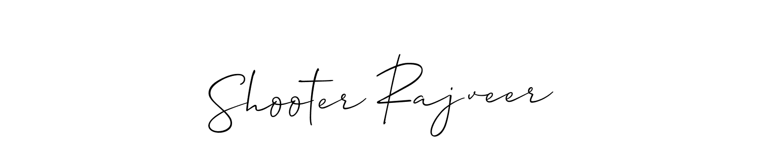 How to make Shooter Rajveer signature? Allison_Script is a professional autograph style. Create handwritten signature for Shooter Rajveer name. Shooter Rajveer signature style 2 images and pictures png