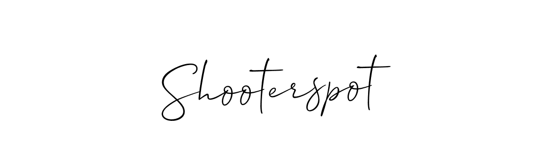 Shooterspot stylish signature style. Best Handwritten Sign (Allison_Script) for my name. Handwritten Signature Collection Ideas for my name Shooterspot. Shooterspot signature style 2 images and pictures png