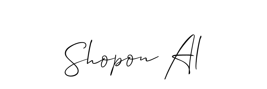 Similarly Allison_Script is the best handwritten signature design. Signature creator online .You can use it as an online autograph creator for name Shopon Al. Shopon Al signature style 2 images and pictures png