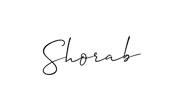 Allison_Script is a professional signature style that is perfect for those who want to add a touch of class to their signature. It is also a great choice for those who want to make their signature more unique. Get Shorab name to fancy signature for free. Shorab signature style 2 images and pictures png