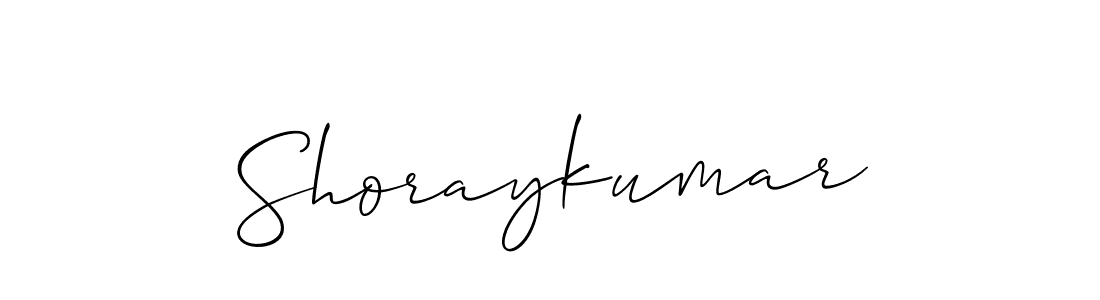 Also we have Shoraykumar name is the best signature style. Create professional handwritten signature collection using Allison_Script autograph style. Shoraykumar signature style 2 images and pictures png