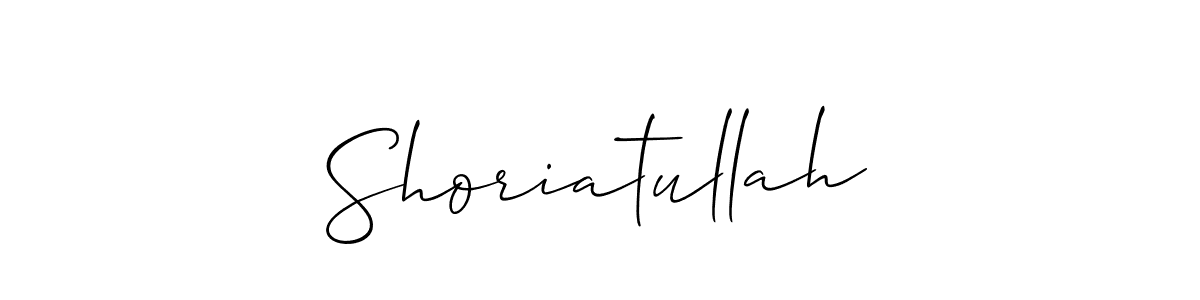 Also we have Shoriatullah name is the best signature style. Create professional handwritten signature collection using Allison_Script autograph style. Shoriatullah signature style 2 images and pictures png