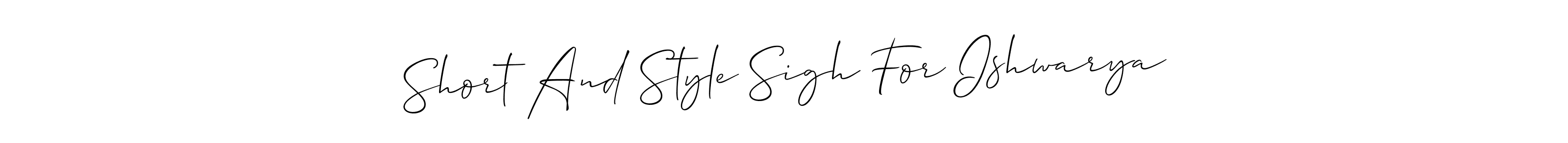 How to Draw Short And Style Sigh For Ishwarya signature style? Allison_Script is a latest design signature styles for name Short And Style Sigh For Ishwarya. Short And Style Sigh For Ishwarya signature style 2 images and pictures png