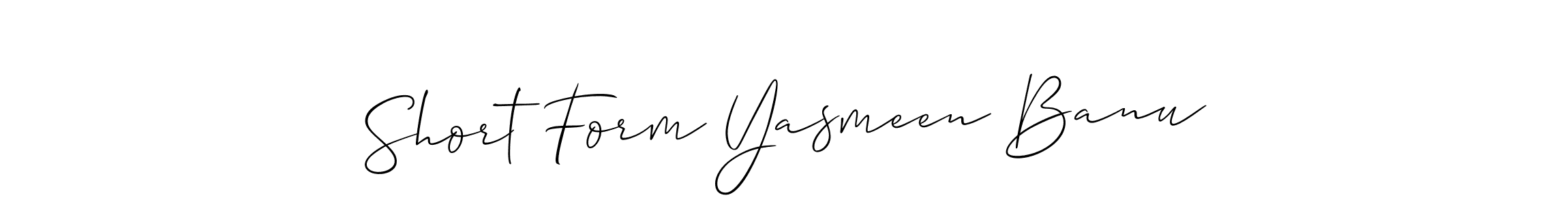 How to Draw Short Form Yasmeen Banu signature style? Allison_Script is a latest design signature styles for name Short Form Yasmeen Banu. Short Form Yasmeen Banu signature style 2 images and pictures png