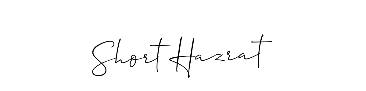 Short Hazrat stylish signature style. Best Handwritten Sign (Allison_Script) for my name. Handwritten Signature Collection Ideas for my name Short Hazrat. Short Hazrat signature style 2 images and pictures png