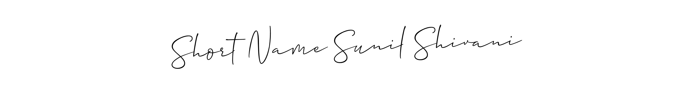 Create a beautiful signature design for name Short Name Sunil Shivani. With this signature (Allison_Script) fonts, you can make a handwritten signature for free. Short Name Sunil Shivani signature style 2 images and pictures png