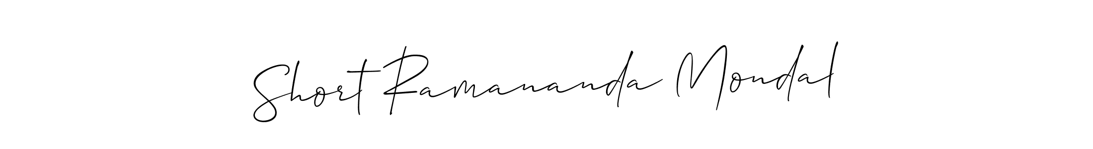 How to make Short Ramananda Mondal signature? Allison_Script is a professional autograph style. Create handwritten signature for Short Ramananda Mondal name. Short Ramananda Mondal signature style 2 images and pictures png
