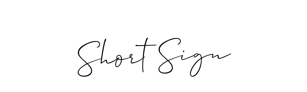 Make a beautiful signature design for name Short Sign. Use this online signature maker to create a handwritten signature for free. Short Sign signature style 2 images and pictures png