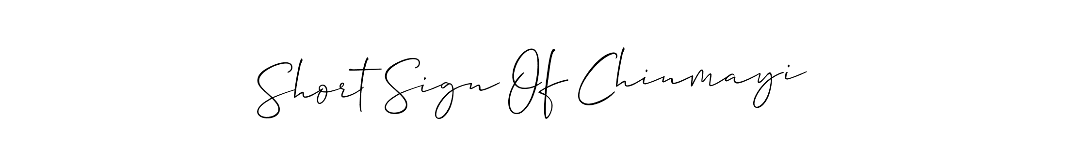 Also we have Short Sign Of Chinmayi name is the best signature style. Create professional handwritten signature collection using Allison_Script autograph style. Short Sign Of Chinmayi signature style 2 images and pictures png