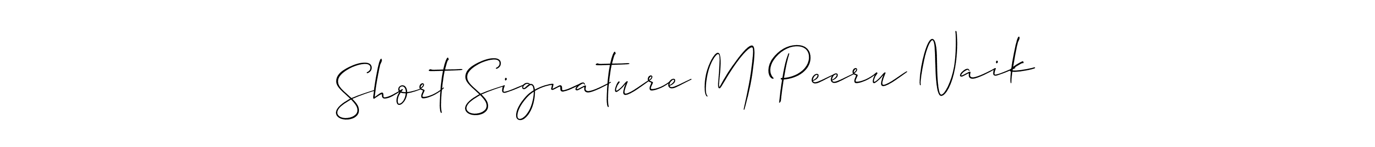 How to make Short Signature M Peeru Naik name signature. Use Allison_Script style for creating short signs online. This is the latest handwritten sign. Short Signature M Peeru Naik signature style 2 images and pictures png