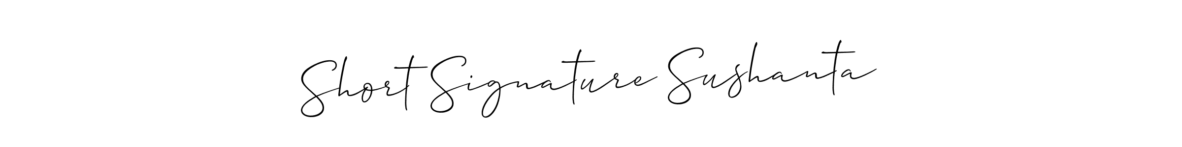 Make a beautiful signature design for name Short Signature Sushanta. Use this online signature maker to create a handwritten signature for free. Short Signature Sushanta signature style 2 images and pictures png