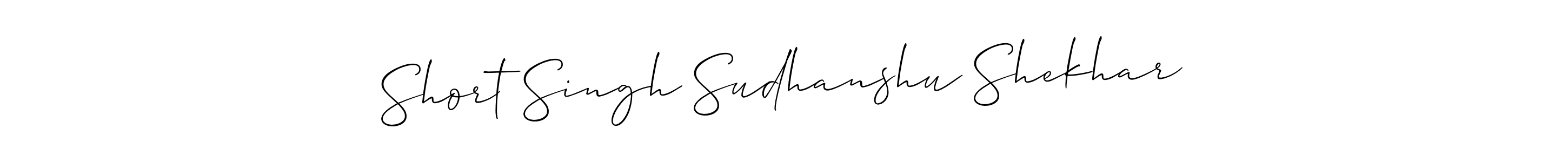 How to Draw Short Singh Sudhanshu Shekhar signature style? Allison_Script is a latest design signature styles for name Short Singh Sudhanshu Shekhar. Short Singh Sudhanshu Shekhar signature style 2 images and pictures png