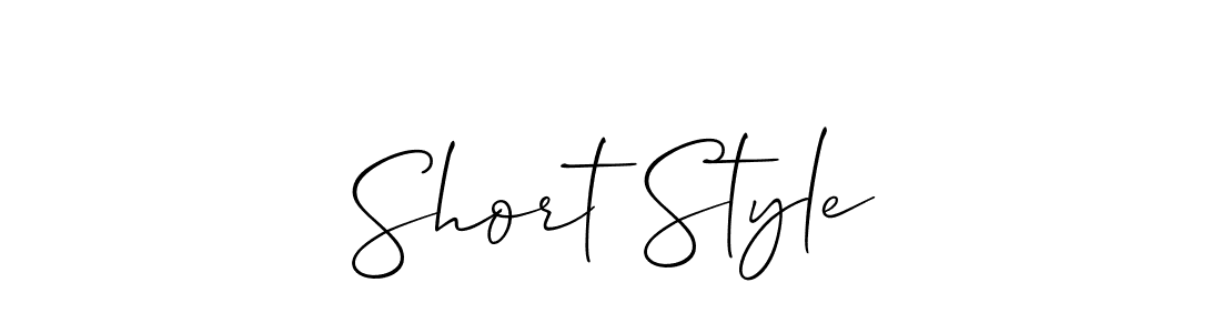 How to Draw Short Style signature style? Allison_Script is a latest design signature styles for name Short Style. Short Style signature style 2 images and pictures png