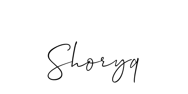 Shoryq stylish signature style. Best Handwritten Sign (Allison_Script) for my name. Handwritten Signature Collection Ideas for my name Shoryq. Shoryq signature style 2 images and pictures png