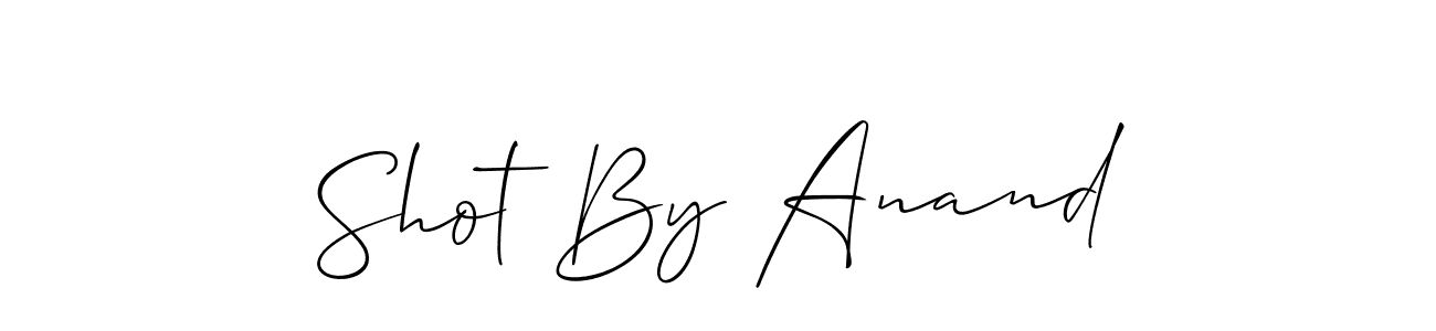 Design your own signature with our free online signature maker. With this signature software, you can create a handwritten (Allison_Script) signature for name Shot By Anand. Shot By Anand signature style 2 images and pictures png