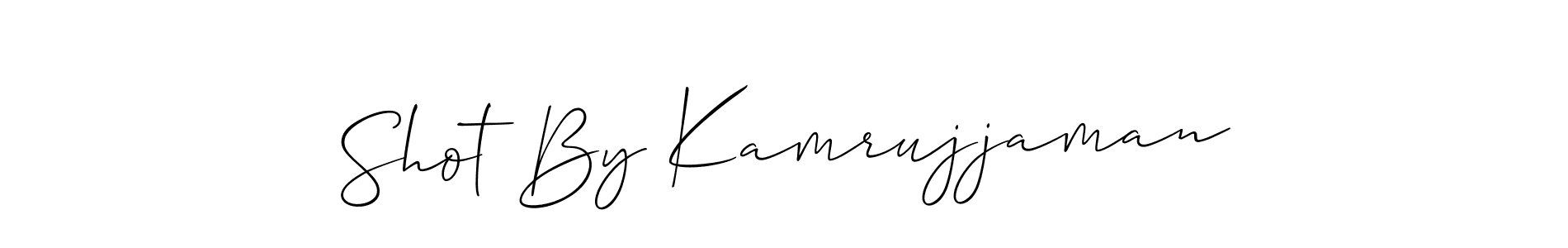 Allison_Script is a professional signature style that is perfect for those who want to add a touch of class to their signature. It is also a great choice for those who want to make their signature more unique. Get Shot By Kamrujjaman name to fancy signature for free. Shot By Kamrujjaman signature style 2 images and pictures png