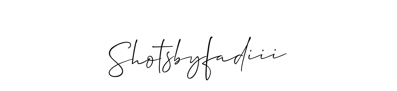 Shotsbyfadiii stylish signature style. Best Handwritten Sign (Allison_Script) for my name. Handwritten Signature Collection Ideas for my name Shotsbyfadiii. Shotsbyfadiii signature style 2 images and pictures png