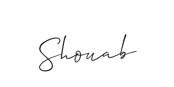Allison_Script is a professional signature style that is perfect for those who want to add a touch of class to their signature. It is also a great choice for those who want to make their signature more unique. Get Shouab name to fancy signature for free. Shouab signature style 2 images and pictures png