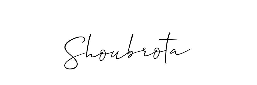 How to make Shoubrota name signature. Use Allison_Script style for creating short signs online. This is the latest handwritten sign. Shoubrota signature style 2 images and pictures png