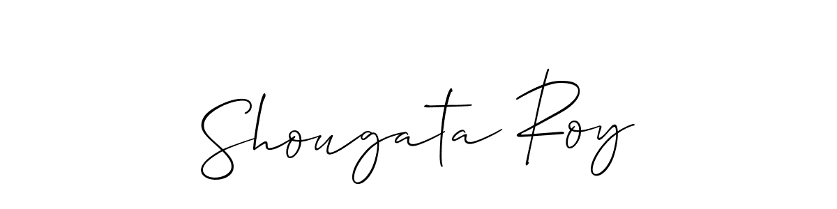 if you are searching for the best signature style for your name Shougata Roy. so please give up your signature search. here we have designed multiple signature styles  using Allison_Script. Shougata Roy signature style 2 images and pictures png