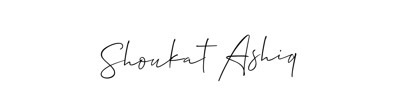 if you are searching for the best signature style for your name Shoukat Ashiq. so please give up your signature search. here we have designed multiple signature styles  using Allison_Script. Shoukat Ashiq signature style 2 images and pictures png