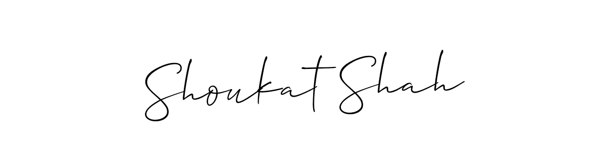 Also we have Shoukat Shah name is the best signature style. Create professional handwritten signature collection using Allison_Script autograph style. Shoukat Shah signature style 2 images and pictures png