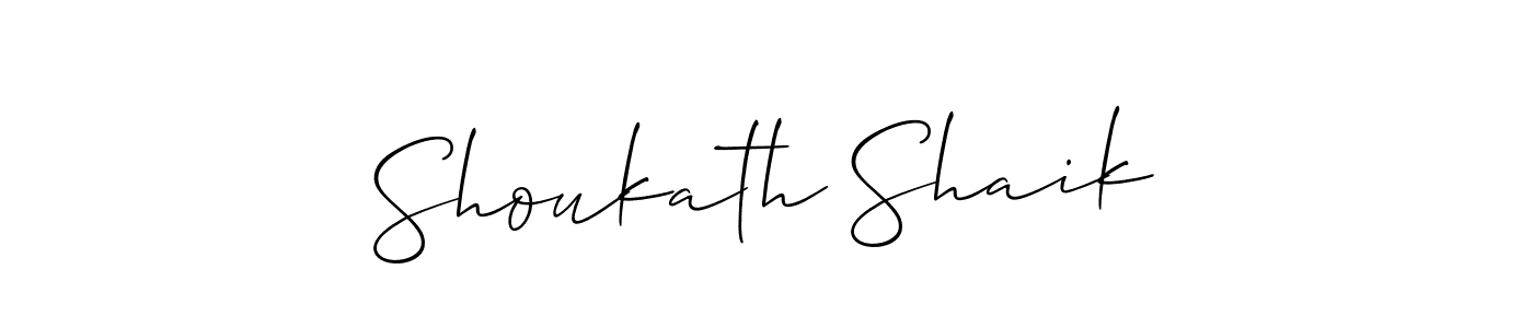 Also You can easily find your signature by using the search form. We will create Shoukath Shaik name handwritten signature images for you free of cost using Allison_Script sign style. Shoukath Shaik signature style 2 images and pictures png