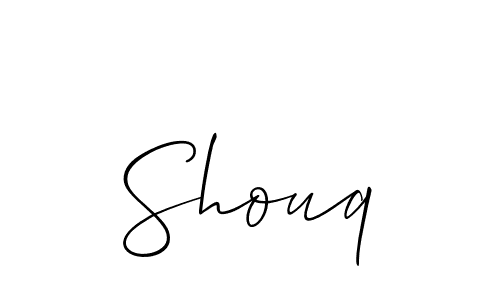It looks lik you need a new signature style for name Shouq. Design unique handwritten (Allison_Script) signature with our free signature maker in just a few clicks. Shouq signature style 2 images and pictures png