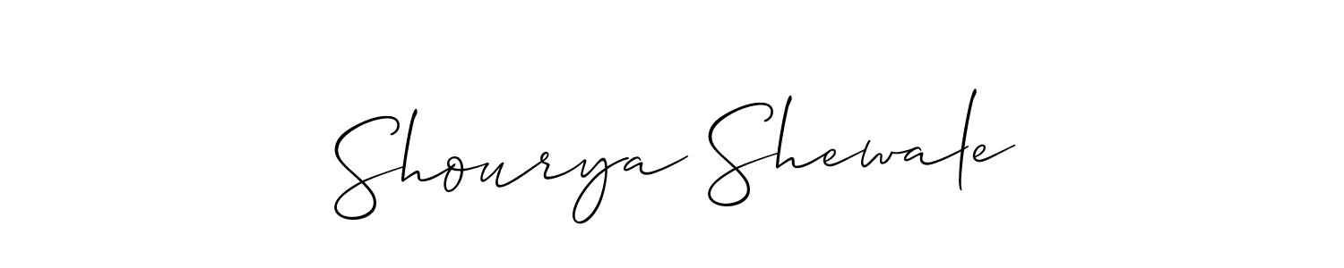 Design your own signature with our free online signature maker. With this signature software, you can create a handwritten (Allison_Script) signature for name Shourya Shewale. Shourya Shewale signature style 2 images and pictures png