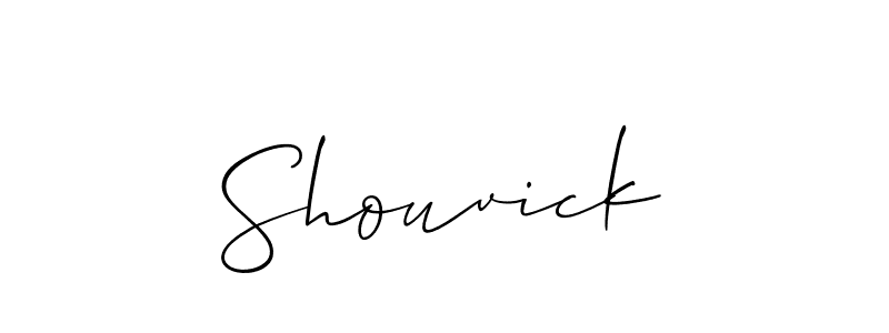 You should practise on your own different ways (Allison_Script) to write your name (Shouvick) in signature. don't let someone else do it for you. Shouvick signature style 2 images and pictures png