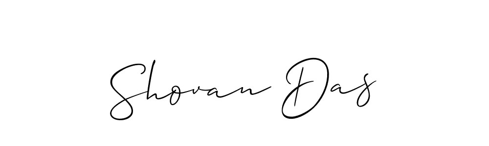 Create a beautiful signature design for name Shovan Das. With this signature (Allison_Script) fonts, you can make a handwritten signature for free. Shovan Das signature style 2 images and pictures png