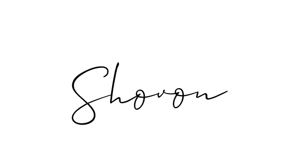 You should practise on your own different ways (Allison_Script) to write your name (Shovon) in signature. don't let someone else do it for you. Shovon signature style 2 images and pictures png