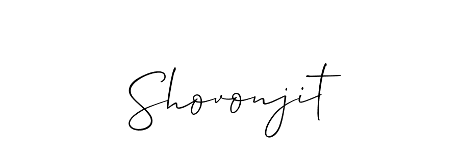 if you are searching for the best signature style for your name Shovonjit. so please give up your signature search. here we have designed multiple signature styles  using Allison_Script. Shovonjit signature style 2 images and pictures png