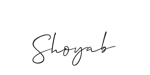 if you are searching for the best signature style for your name Shoyab. so please give up your signature search. here we have designed multiple signature styles  using Allison_Script. Shoyab signature style 2 images and pictures png