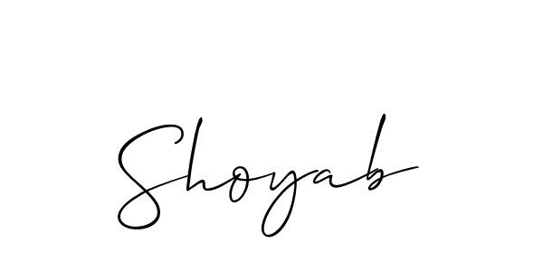 Similarly Allison_Script is the best handwritten signature design. Signature creator online .You can use it as an online autograph creator for name Shoyab. Shoyab signature style 2 images and pictures png