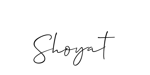 Also You can easily find your signature by using the search form. We will create Shoyat name handwritten signature images for you free of cost using Allison_Script sign style. Shoyat signature style 2 images and pictures png