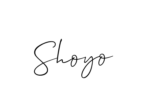 Best and Professional Signature Style for Shoyo. Allison_Script Best Signature Style Collection. Shoyo signature style 2 images and pictures png