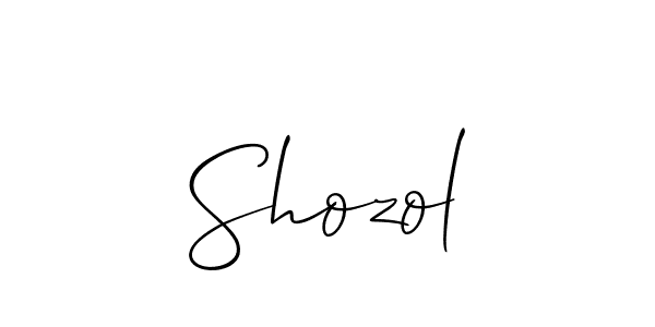 Make a beautiful signature design for name Shozol. Use this online signature maker to create a handwritten signature for free. Shozol signature style 2 images and pictures png