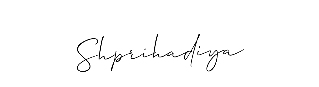Also we have Shprihadiya name is the best signature style. Create professional handwritten signature collection using Allison_Script autograph style. Shprihadiya signature style 2 images and pictures png