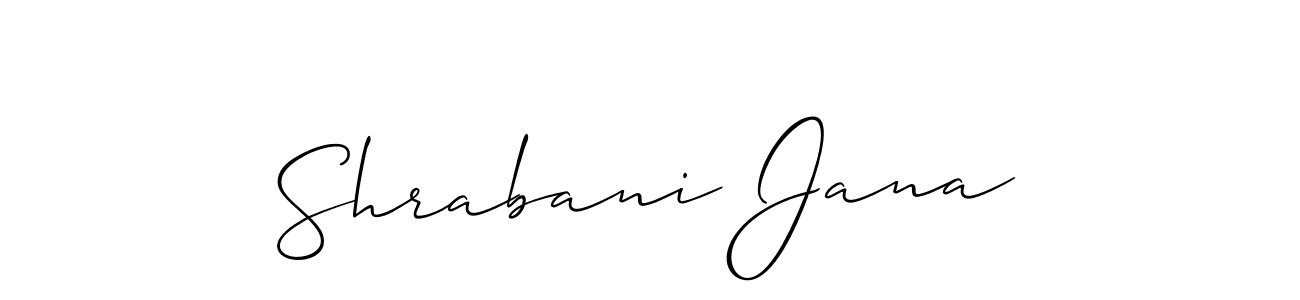How to Draw Shrabani Jana signature style? Allison_Script is a latest design signature styles for name Shrabani Jana. Shrabani Jana signature style 2 images and pictures png