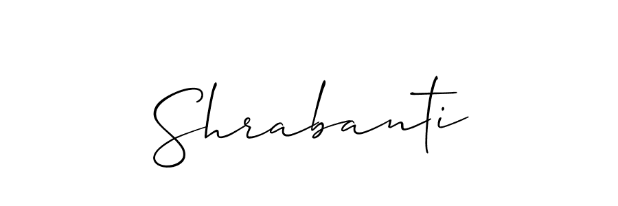 How to Draw Shrabanti signature style? Allison_Script is a latest design signature styles for name Shrabanti. Shrabanti signature style 2 images and pictures png