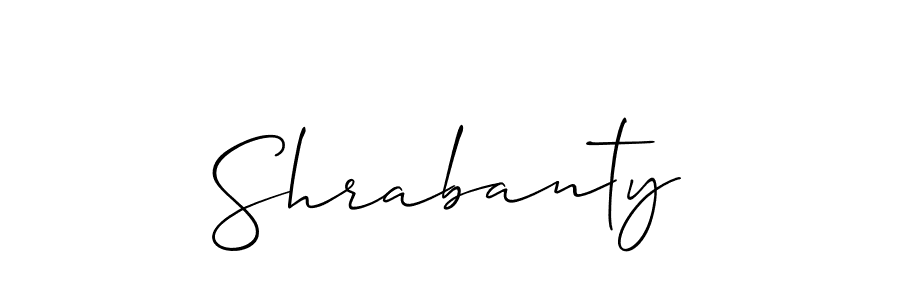 The best way (Allison_Script) to make a short signature is to pick only two or three words in your name. The name Shrabanty include a total of six letters. For converting this name. Shrabanty signature style 2 images and pictures png