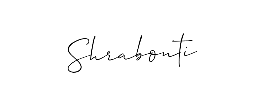 Shrabonti stylish signature style. Best Handwritten Sign (Allison_Script) for my name. Handwritten Signature Collection Ideas for my name Shrabonti. Shrabonti signature style 2 images and pictures png