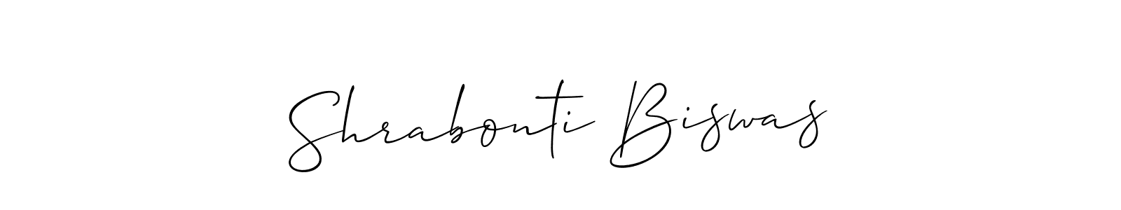 You should practise on your own different ways (Allison_Script) to write your name (Shrabonti Biswas) in signature. don't let someone else do it for you. Shrabonti Biswas signature style 2 images and pictures png