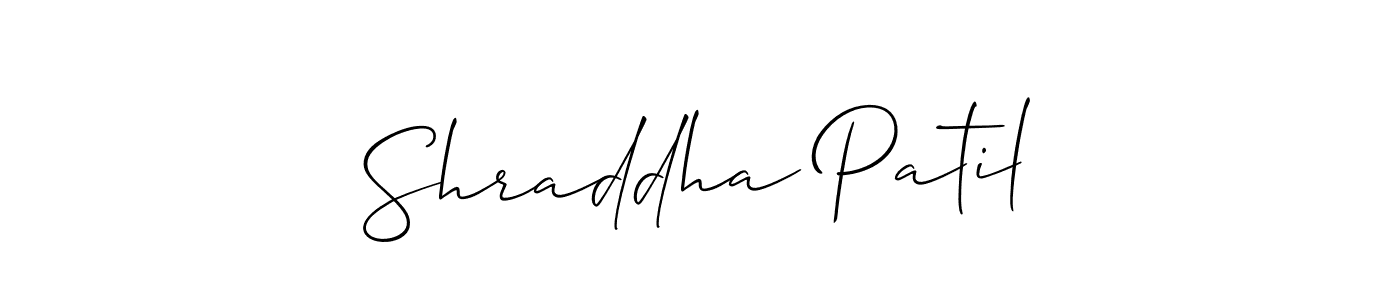 The best way (Allison_Script) to make a short signature is to pick only two or three words in your name. The name Shraddha Patil include a total of six letters. For converting this name. Shraddha Patil signature style 2 images and pictures png