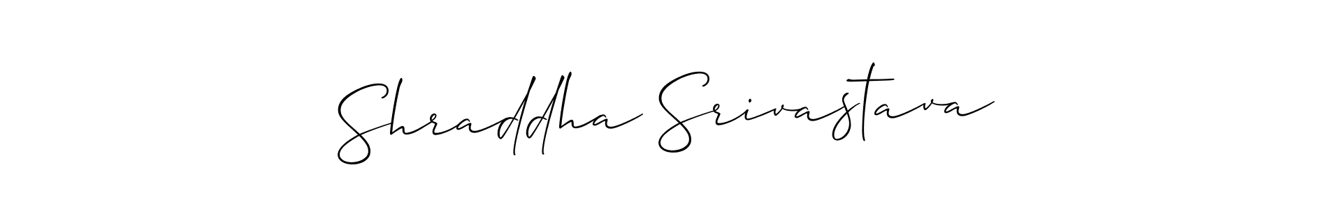 It looks lik you need a new signature style for name Shraddha Srivastava. Design unique handwritten (Allison_Script) signature with our free signature maker in just a few clicks. Shraddha Srivastava signature style 2 images and pictures png