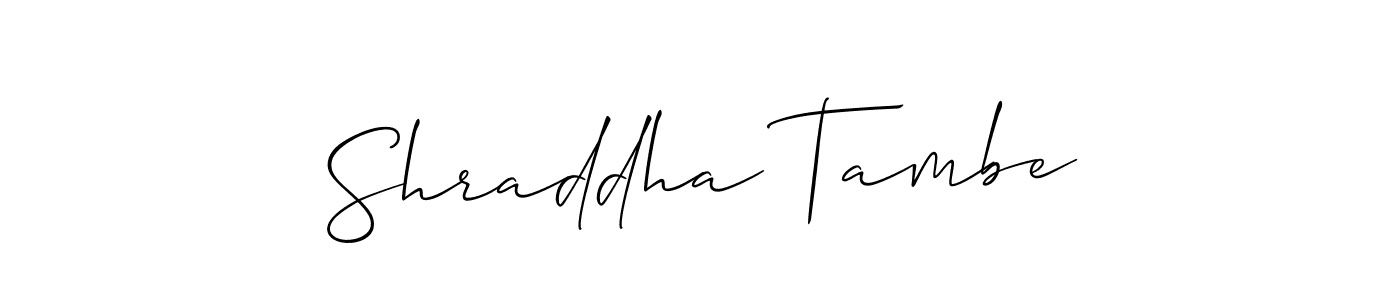 Best and Professional Signature Style for Shraddha Tambe. Allison_Script Best Signature Style Collection. Shraddha Tambe signature style 2 images and pictures png