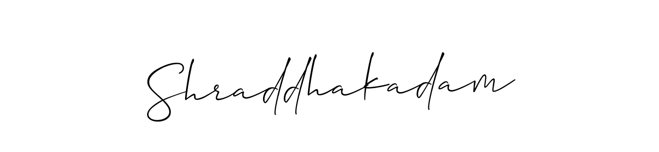 Similarly Allison_Script is the best handwritten signature design. Signature creator online .You can use it as an online autograph creator for name Shraddhakadam. Shraddhakadam signature style 2 images and pictures png